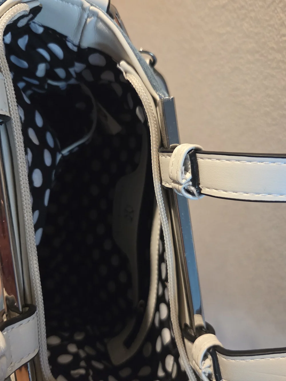CXL BY CHRISTIAN LACROIX GIULIA SATCHEL LIGHT BLUE DENIM STRIPE